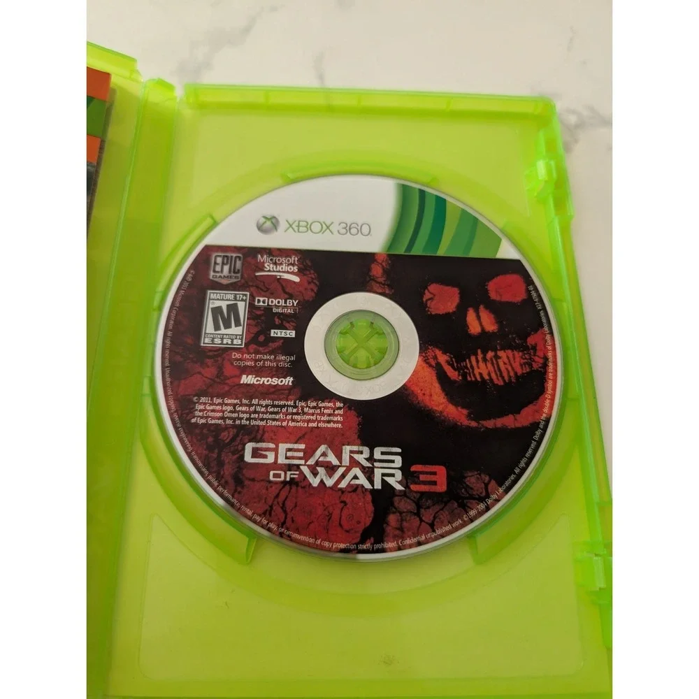 Gears of War 3 Xbox 360 Complete CIB Tested Working